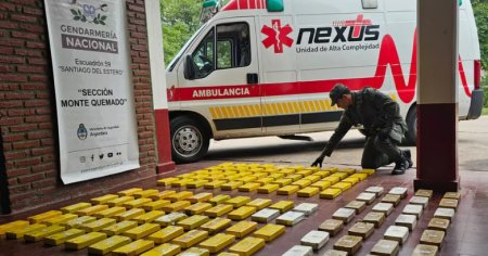 134 de kilograme de cocaina au fost capturate dintr-o ambulanta, in Argentina. Cum si-a dat seama <span style='background:#EDF514'>BRIGADA</span> antidrog ca ceva nu este in regula