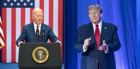 Joe Biden, umar la umar cu <span style='background:#EDF514'>DONALD TRUMP</span>, arata ultimul sondaj pentru alegeri prezidentiale din SUA