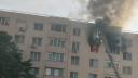 Incendiu puternic intr-un bloc cu opt etaje din Bucuresti! Doua persoane au murit, alte noua au primit ingrijiri medicale, inclusiv un copil