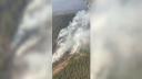 Cinci hectare de padure au luat foc in Muntii Gurghiului. <span style='background:#EDF514'>POMPIERII</span> s-au luptat ore in sir cu flacarile