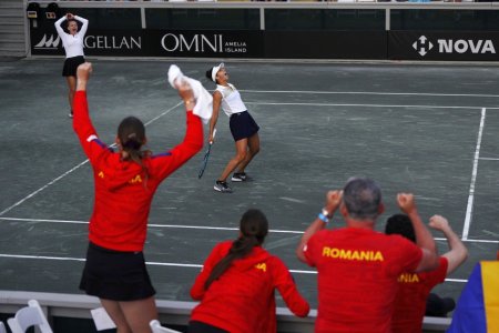 Romania a revenit incredibil cu Ucraina si s-a calificat in premiera la turneul final al Billie <span style='background:#EDF514'>JEAN</span> King Cup, la tenis