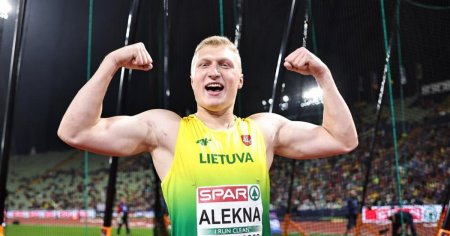 <span style='background:#EDF514'>ATLETISM</span>: Lituanianul Mykolas Alekna a doborat cel mai vechi record mondial masculin