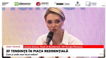 Luciana Giurea, Head of Residential, AFI Europe Romania:Vom livra primul bloc din proiectul rezidential AFI Home North in martie 2025, a doua cladire sa fie livrata dupa sase luni si a treia in 2026, toate fiind destinate exclusiv <span style='background:#EDF514'>INCHIRIERI</span>i