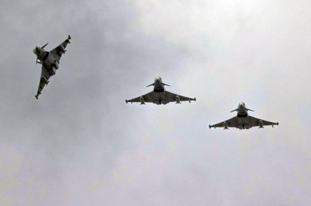 Explicatiile Marii Britanii dupa ce patru avioane Typhoon stationate in Romania au participat la apararea Israelului, atacat de Iran