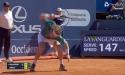 Criza de <span style='background:#EDF514'>NERVI</span> pe teren! A distrus racheta dupa ce-a fost eliminat in turul al doilea al turneului ATP de la Barcelona