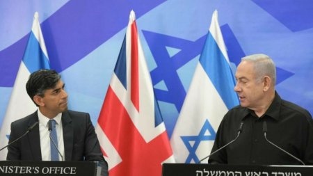 Premierul britanic il indeamna pe Benjamin Netanyahu sa dea <span style='background:#EDF514'>DOVADA</span> de sange rece. Iranul a facut o greseala grava