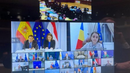 Luminita Odobescu, la reuniunea extraordinara a ministrilor de externe din UE, pe tema <span style='background:#EDF514'>SITUATIE</span>i din Orientul Mijlociu