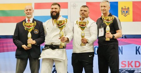 Lotul national de <span style='background:#EDF514'>KARATE</span> Shotokan SKDUN, locul I la Campionatul European