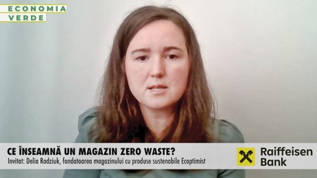ZF Economia Verde. Delia Radziuk si sotul ei au fondat Ecoptimist, un magazin online cu produse zero waste. Nu trebuie sa traim complet fara d<span style='background:#EDF514'>ESEURI</span>, dar sa ne facem fiecare partea noastra, prin mici schimbari