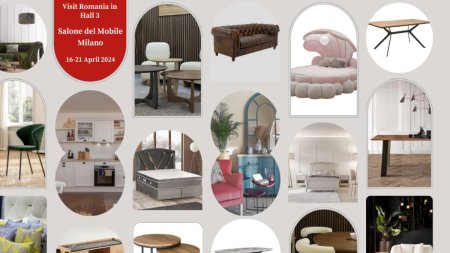 17 firme romanesti isi expun colectiile de mobilier din lemn masiv la Salone del Mobile Milano, editia aprilie 2024