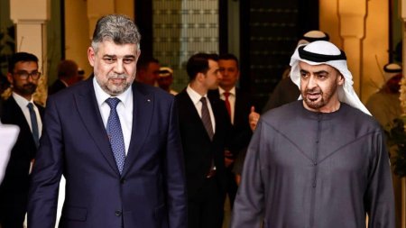 Premierul Marcel Ciolacu, mesaj la <span style='background:#EDF514'>INTALNIREA</span> cu Seicul Mohammed bin Zayed Al Nahyan: Pe timp de pace putem construi