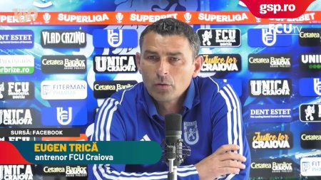 Eugen Trica, conferinta de presa inainte de FCU Craiova - Dinamo: Sper ca va fi un spectacol deosebit, atat pe teren cat si in tribune