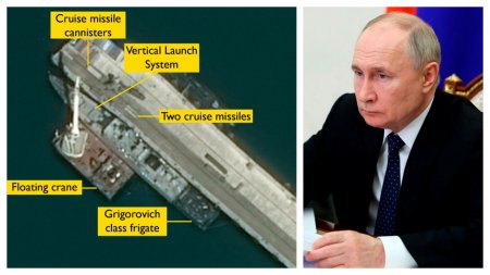 Miscare strategica facuta de Putin in Marea Neagra. Unde si-au mutat <span style='background:#EDF514'>RUSII</span> navele si submarinele. Imagini din satelit