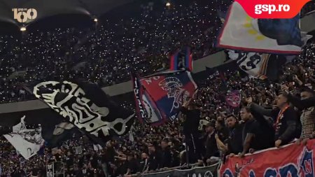 FCSB - RAPID » Minutul 85: mii de blitz-uri se aprind in tribune, atmosfera de basm pe cel mai mare stadion al tarii