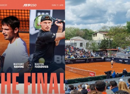 Tiriac Open. Cel mai important turneu turneu ATP din Romania are azi finala. Mariano Navone - revelatia sezonului vs veteranul Marton Fucsovics