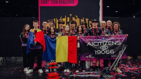 Romania, campioana mondiala la robotica. Elevii din <span style='background:#EDF514'>FOCSANI</span> au castigat finala competitiei din SUA: Viitorul chiar suna bine