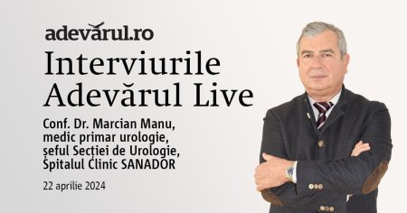 Adevarul Live de la 13.15: Prietenia cu <span style='background:#EDF514'>ADENOM</span>ul de prostata