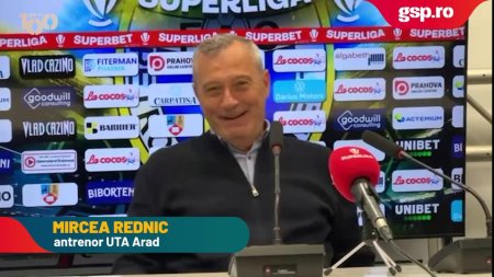 Petrolul - UTA Arad » Mircea Rednic a starnit rasete la conferinta de presa: 
