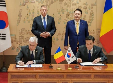 Romania si Coreea de Sud, acord privind <span style='background:#EDF514'>COOPERARE</span>a in domeniul apararii, primul document de acest fel incheiat intre cele doua tari