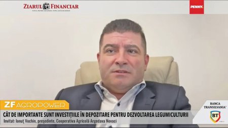 ZF Agropower. Ionut Vochin, presedinte, Cooperativa Argedava Novaci: Fara investitii in tehnologie, educatie si cercetare in agricultura vom fi contribuitori la bugetele altora