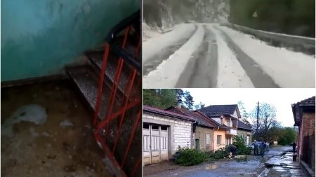 Vremea extrema a facut ravagii in Romania: acoperisuri luate de vant, inundatii, copaci smulsi din rada<span style='background:#EDF514'>CINA</span>