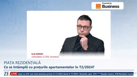 ZF Live. Emil Bordei, Imoneria: Cine finanteaza achizitia de apartamente in Capitala? Banii vin de la parinti, care au vandut terenuri, au mosteniri ca sa cumpere o locuinta in Bucuresti