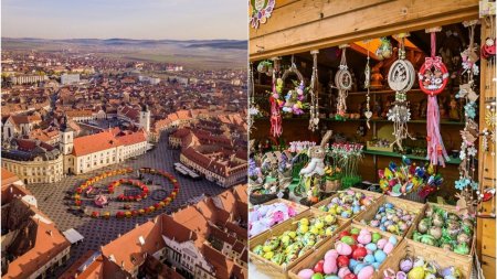 S-a deschis Targul de Paste de la Sibiu. Vizitatorii au luat cu asalt casutele cu produse delicioase si decoratiuni <span style='background:#EDF514'>INEDITE</span>