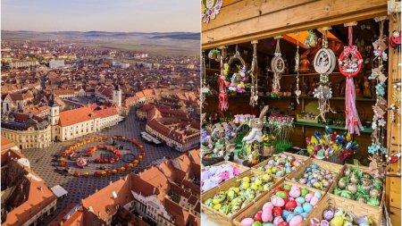 S-a deschis Targul de Paste de la Sibiu. Vizitatorii au luat cu asalt casutele cu produse delicioase si decoratiuni inedite