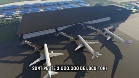Se construieste un aero<span style='background:#EDF514'>PORT</span> unic in Romania. Cum va arata terminalul de pasageri ultramodern. VIDEO