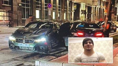 Cecenul Hulk, bloggerul cu 14 milioane de <span style='background:#EDF514'>URMARI</span>tori pe care Kadirov l-a certat pentru comportamentul lui cultural, si-a distrus BMW-ul abia cumparat