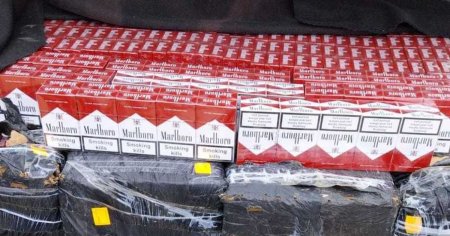 Roman <span style='background:#EDF514'>RETINUT</span> pentru contrabanda dupa ce in masina lui au fost gasite mii de pachete de tigari nefiscalizate