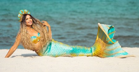 Sirena Elle castiga 10.000 $ pe ora ca sa inoate in fata oameni<span style='background:#EDF514'>LOR:</span> Sunt o norocoasa!