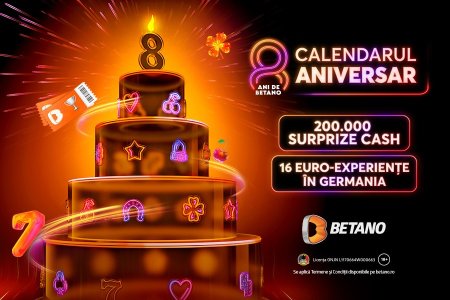 La 8 ani de Betano te p<span style='background:#EDF514'>REMI</span>em cu 16 Euro-Experiente in Germania si 200.000 Surprize Cash!