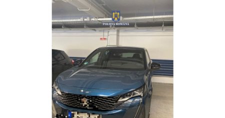 Limuzina Peugeot de zeci de mii de euro, <span style='background:#EDF514'>FURA</span>ta din Franta si confiscata de la barbat din Neamt
