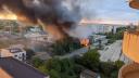 Incendiu la o hala dezafectata din Bucuresti