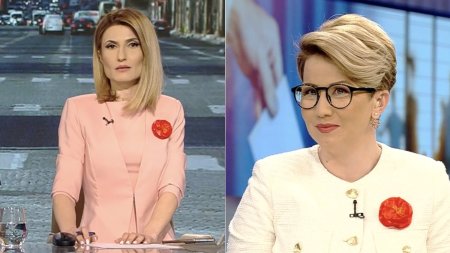 Motivul pentru care prezentatorii Antena 3 CNN au purtat un bujor rosu in piept, astazi, 29 aprilie 2024