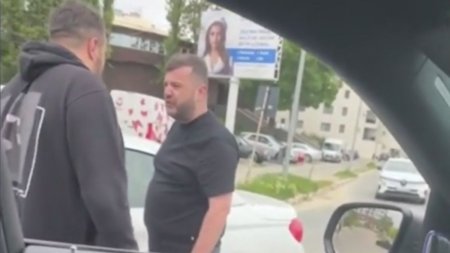 Nasul unei vedete din Romania, retinut dupa o sicanare in trafic. Momentul in care barbatul drogat ameninta un sofer, in Constanta
