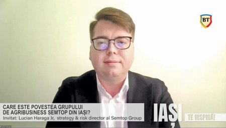 Iasi te inspira!, un proiect ZF sustinut de Banca Transilvania. Lucian Haraga Jr, Semtop Group, cu afaceri de 330 mil. lei: Ne uitam sa achizitionam ferme cu potential irigabil. Este un moment dificil in piata, iar in astfel de momente apar oport<span style='background:#EDF514'>UNITATI</span>