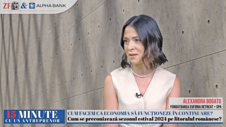 ZF 15 minute cu un antreprenor, un proiect Ziarul Financiar si Alpha Bank. Alexandra Bogatu, proprietara platformei de inchiriat apartamente in regim hotelier Rezident, a investit 2 mil. euro intr-un hotel boutique la malul marii. Vrem un grad mediu de ocupare de 70% anual