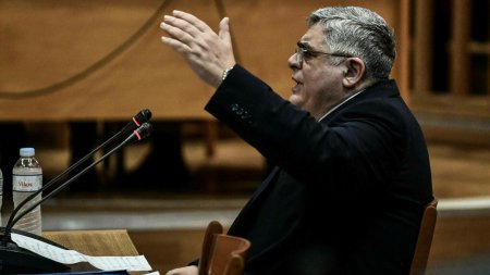 <span style='background:#EDF514'>LIDERUL</span> partidului Zorii Aurii a fost eliberat conditionat. Nikos Michaloliakos, matematicianul considerat neonazist