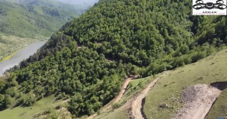 Imagini spectaculoase de pe cel mai dificil segment de autostrada din Romania, pe Valea Oltului VIDEO