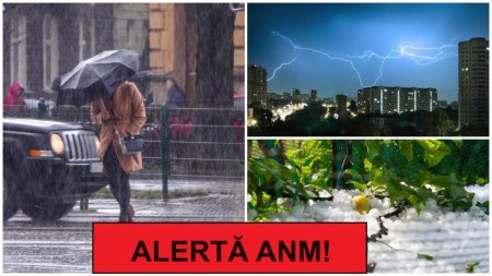 Alerta ANM! <span style='background:#EDF514'>COD GALBEN</span> de ploi abundente si vant puternic, in opt judete. Ce precizari au facut meteorologii