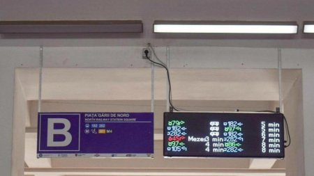 Pasagerii aflati in Gara de Nord au acum la dispozitie panouri <span style='background:#EDF514'>DIGITALE</span> cu informatii despre calatoria in Bucuresti