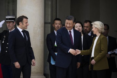 Macron si von der Leyen il preseaza pe Xi al Chinei cu privire la comert in discutiile de la Paris