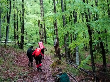 Doi ucraineni rataciti in Muntii Maramuresului, gasiti pe o stanca de unde nu se mai puteau deplasa