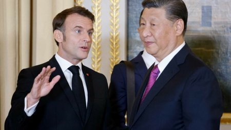 Macron si Xi au pus la cale un armistitiu la nivel mondial. Lumea de astazi nu este <span style='background:#EDF514'>PREA</span> pasnica