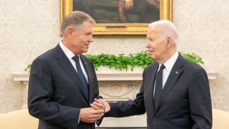 Klaus Iohannis, intalnire cu Joe Biden in SUA | Antena 3 CNN, singura televiziune din Romania care ac<span style='background:#EDF514'>OPERA</span> evenimentul