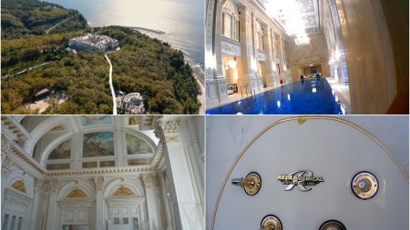 Imagini filmate cu camera ascunsa in palatul lui Putin la Marea Neagra | Constructia e plina de echipamente 