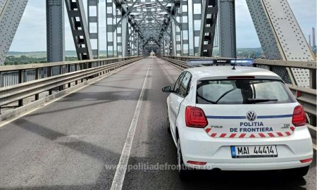 Politia de Frontiera: Lucrari de asfaltare pe partea bulgareasca a podului Giurgiu - Ruse / Traficul se va desfasura alternativ, pe o singura banda