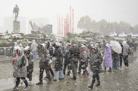 La Moscova a nins puternic si se inregistreaza cele mai scazute temperaturi din ultimii 25 de ani